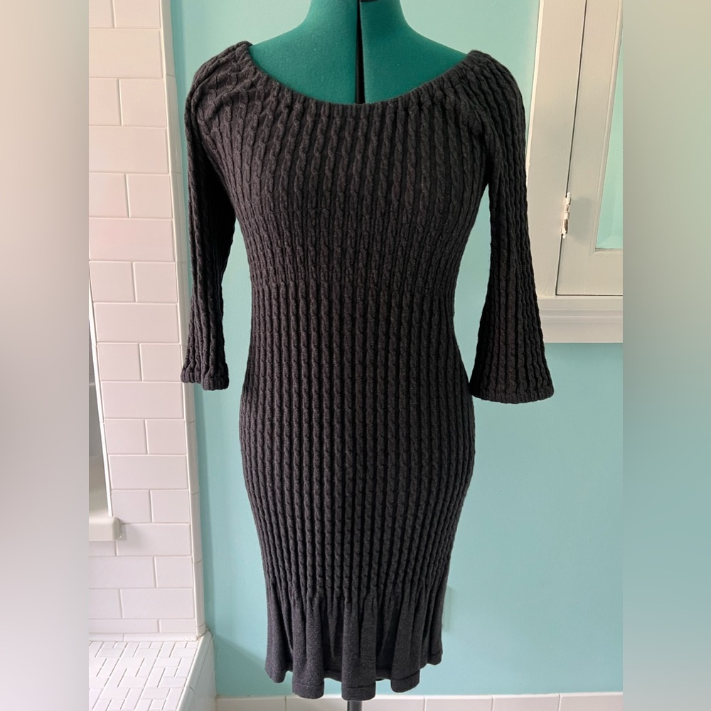 Cotton/angora sweater dress from Anthropologie